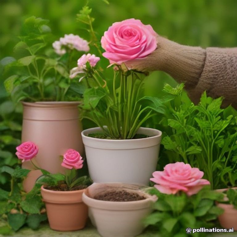 Pink Paneer Rose - பன்னீர் ரோஸ் pot